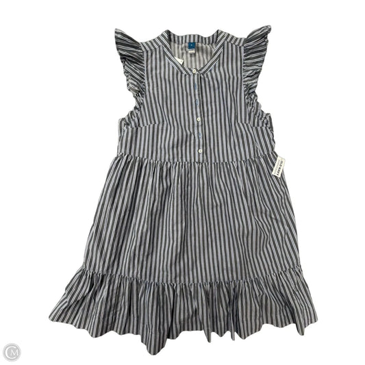 Dress Casual Midi By Old Navy In Striped Pattern, Size: M