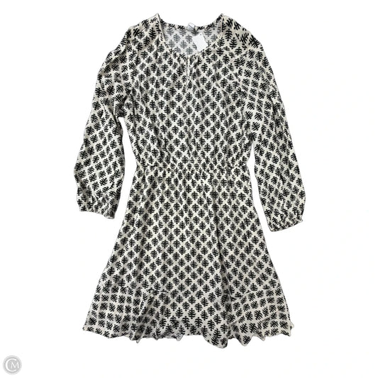 Dress Casual Midi By Old Navy In Black & Cream, Size: L