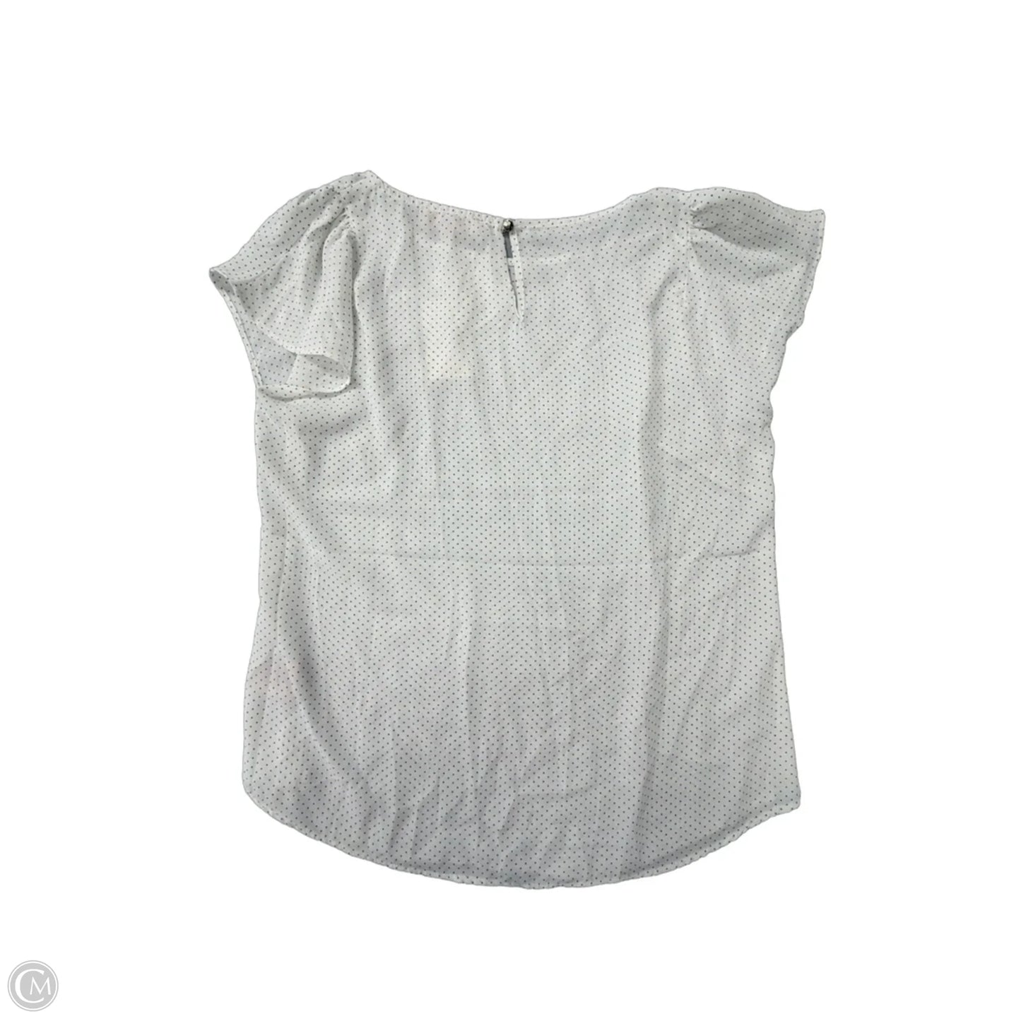 Top Short Sleeve By Philosophy In Polkadot Pattern, Size: M