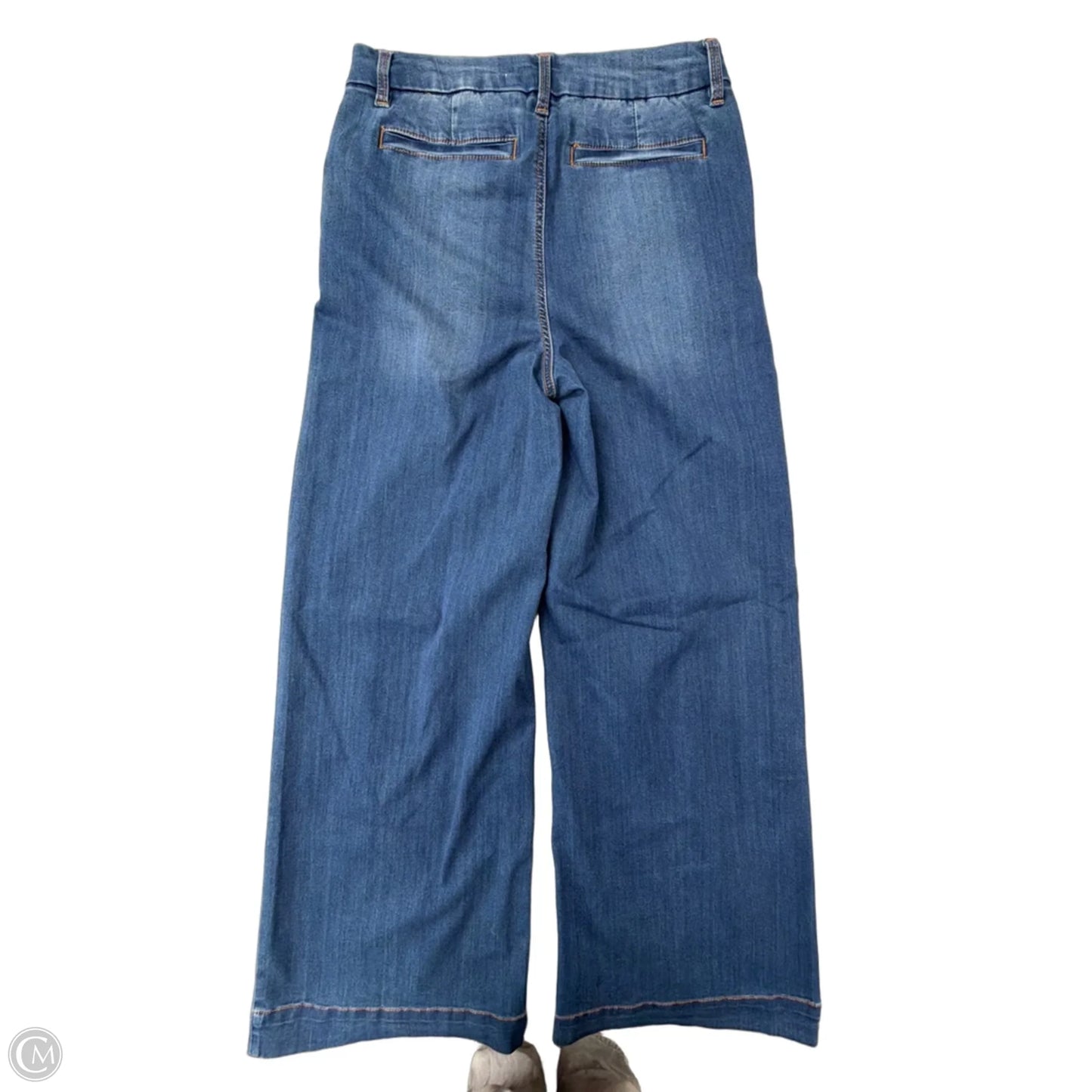 Jeans Wide Leg By Bcbgeneration In Blue Denim, Size: 10