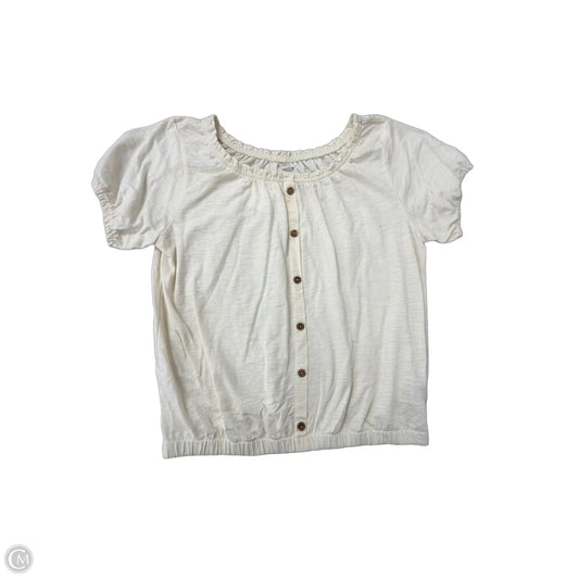 Top Short Sleeve By Old Navy In Cream, Size: 1x
