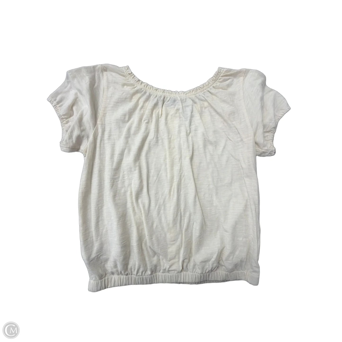 Top Short Sleeve By Old Navy In Cream, Size: 1x