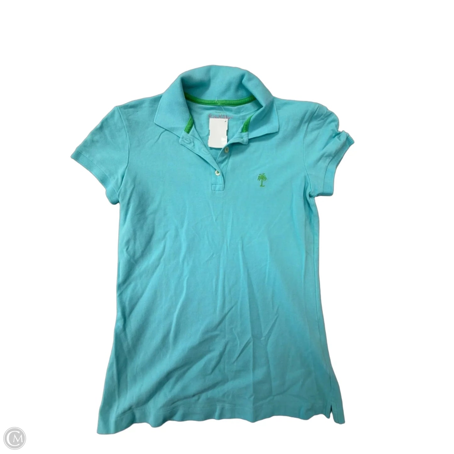 Top Short Sleeve Designer By Lilly Pulitzer In Blue, Size: Xs