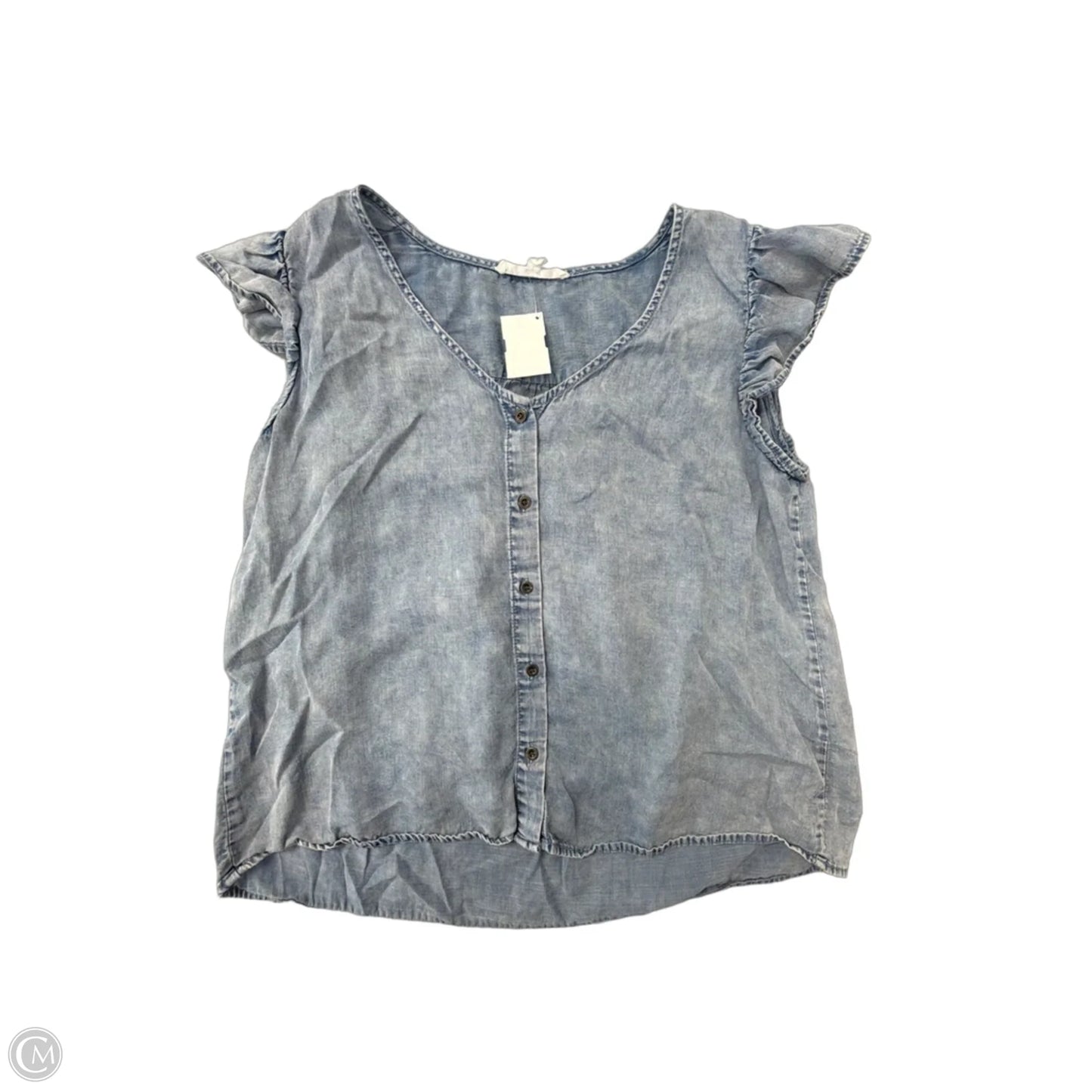 Top Sleeveless By Jane And Delancey In Blue Denim, Size: M