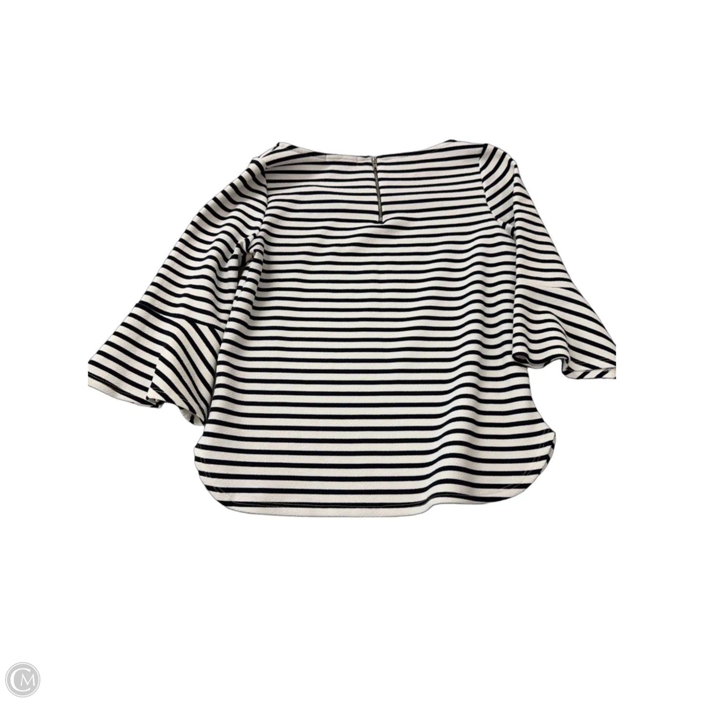 Top Long Sleeve By Green Envelope In Striped Pattern, Size: M