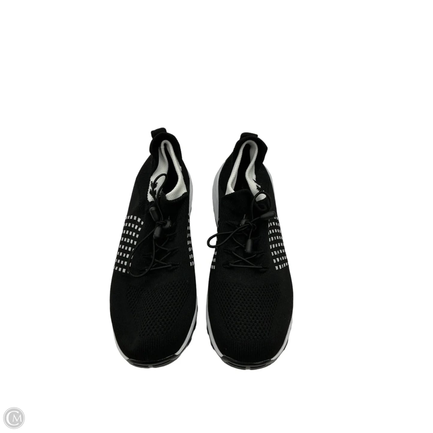 Shoes Sneakers By Clothes Mentor In Black & White, Size: 10