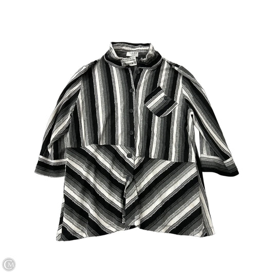 Top Long Sleeve By terra In Striped Pattern, Size: M