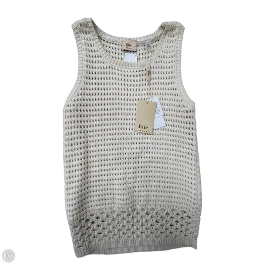 Vest Sweater By Elie Tahari In Beige, Size: S