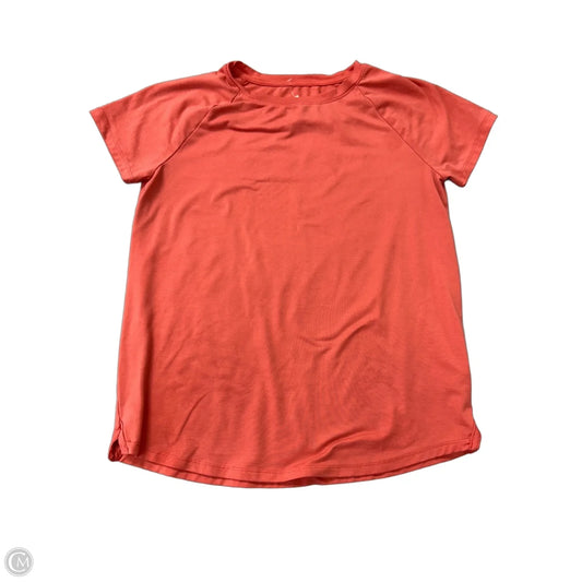 Athletic Top Short Sleeve By Athletic Works In Coral, Size: Xl