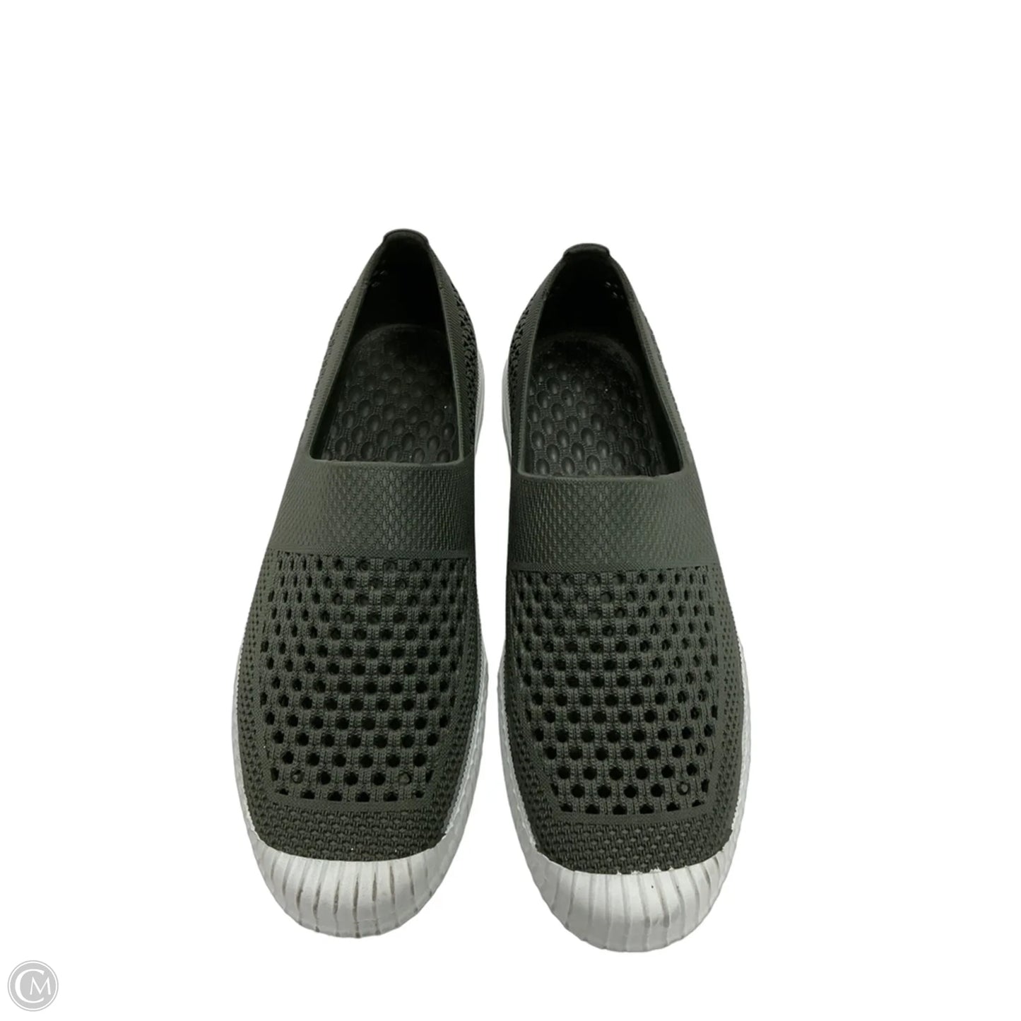 Shoes Flats By Layer 8 In Green & White, Size: 9