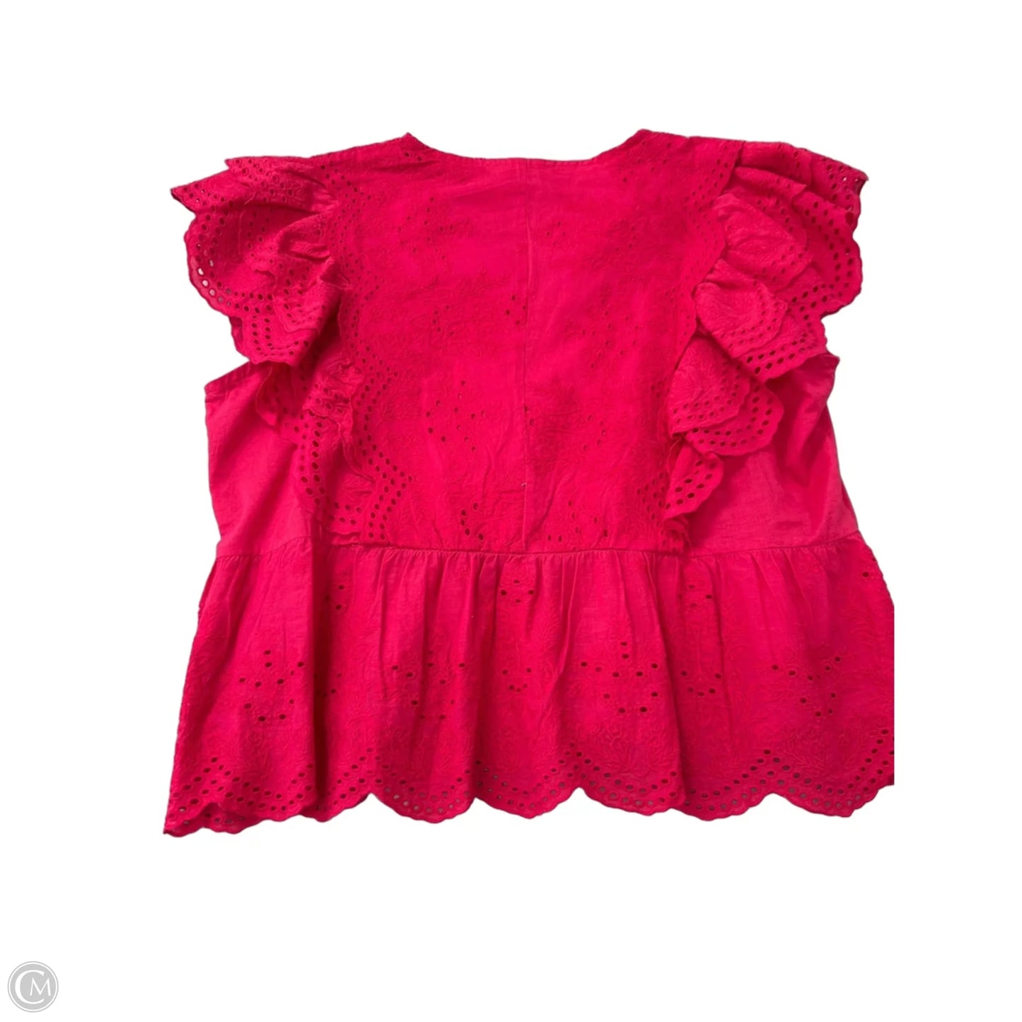 Top Short Sleeve By jennifer & grace In Pink, Size: Xl