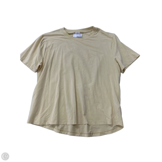 Athletic Top Short Sleeve By Calia In Yellow, Size: Xl