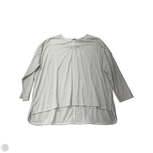 Top Long Sleeve By Gibson And Latimer In Striped Pattern, Size: L