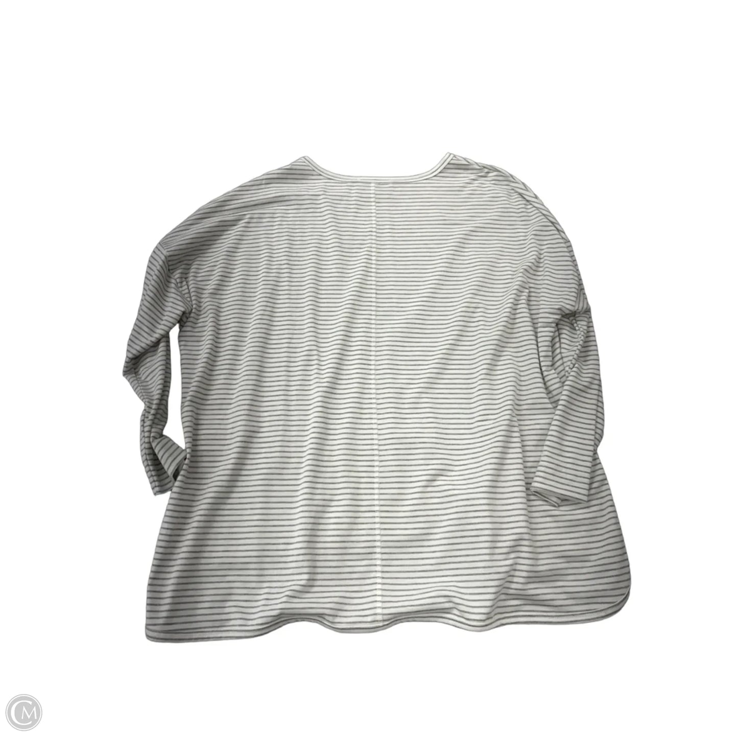 Top Long Sleeve By Gibson And Latimer In Striped Pattern, Size: L