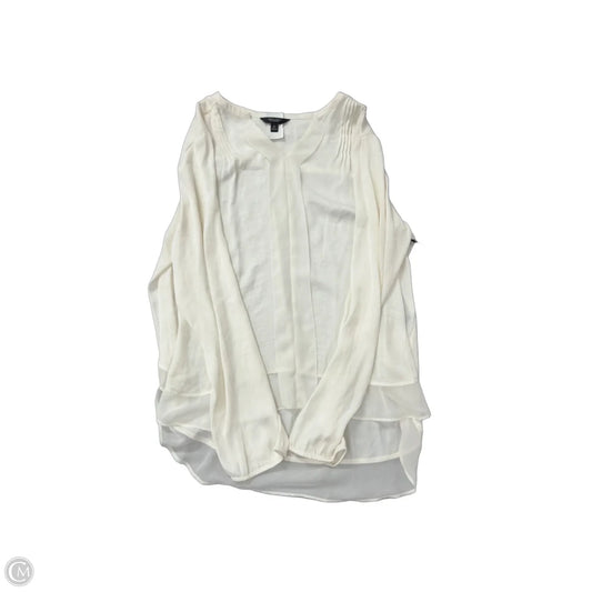 Top Long Sleeve By Simply Vera In Cream, Size: Xl
