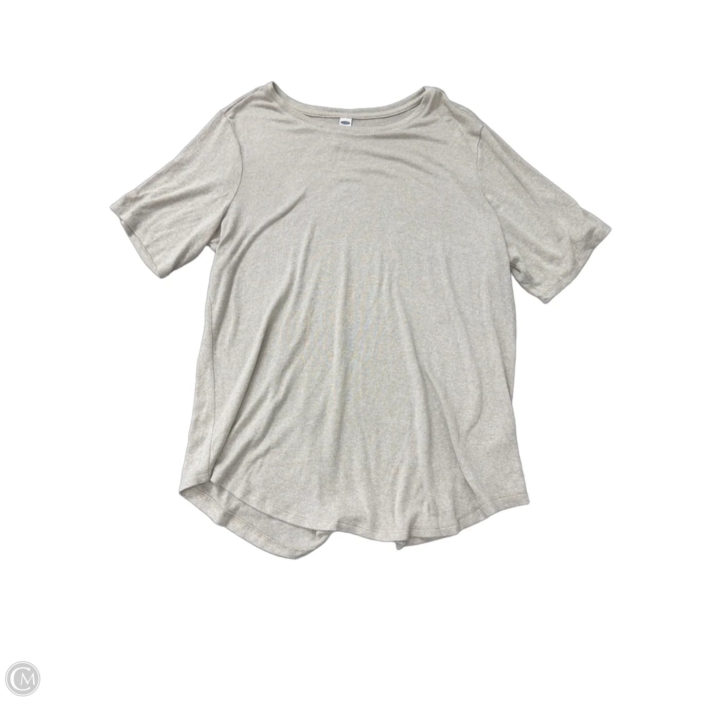 Top Short Sleeve Basic By Old Navy In Beige, Size: Xl