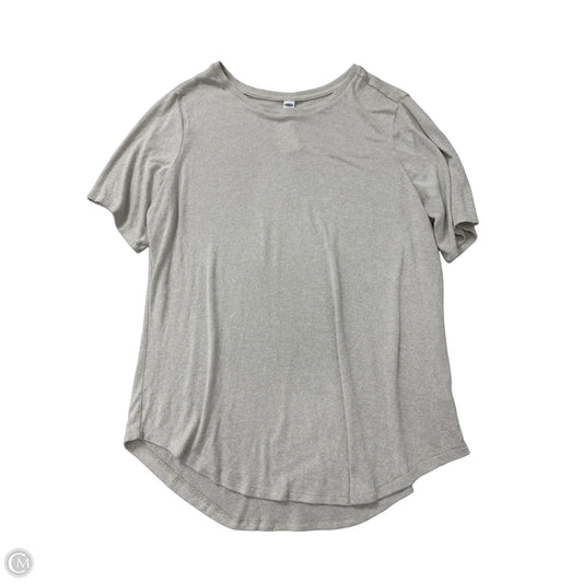 Top Short Sleeve Basic By Old Navy In Beige, Size: Xl
