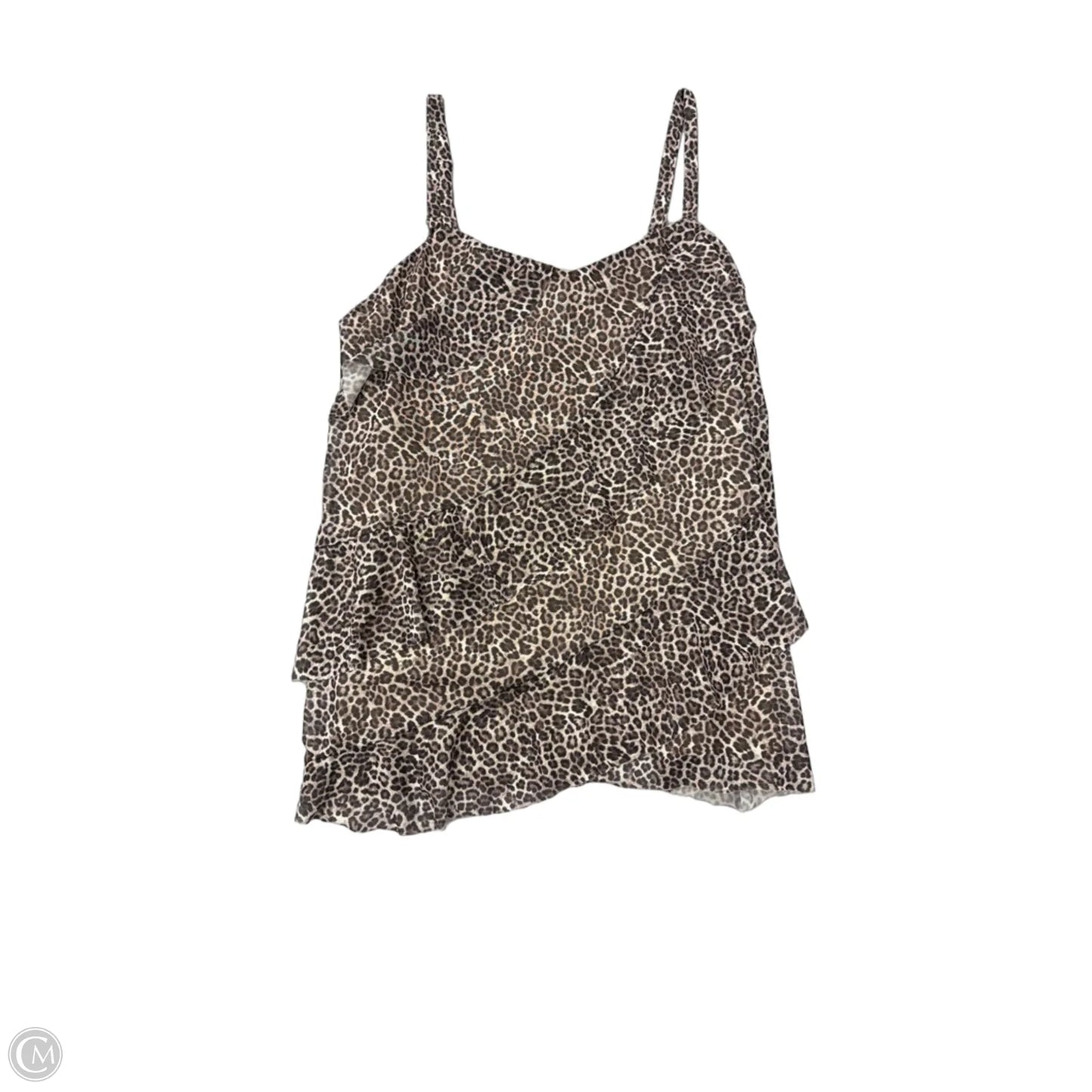 Top Cami By Nine Britton In Animal Print, Size: 1x