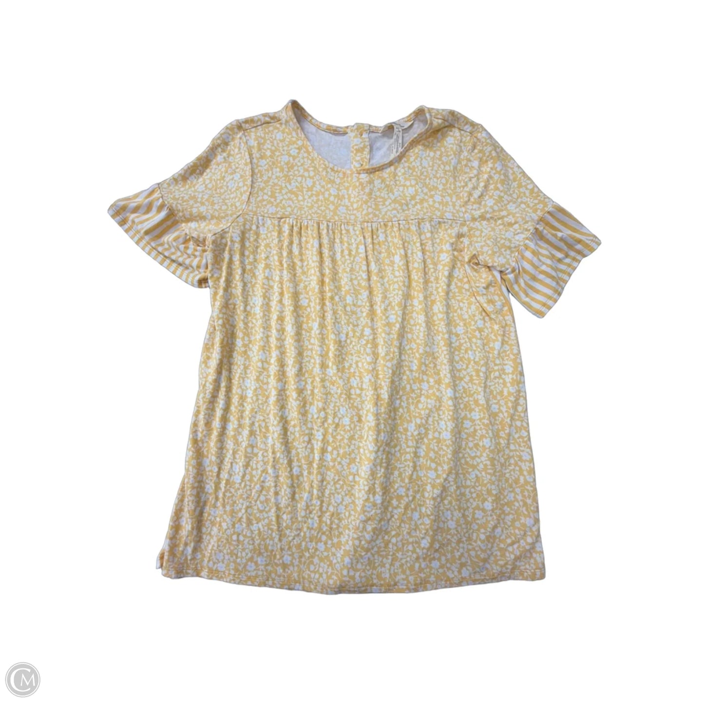 Top Short Sleeve By Matilda Jane In Yellow, Size: S