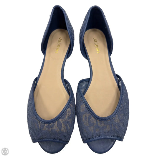 Sandals Flats By Clothes Mentor In Blue, Size: 7.5