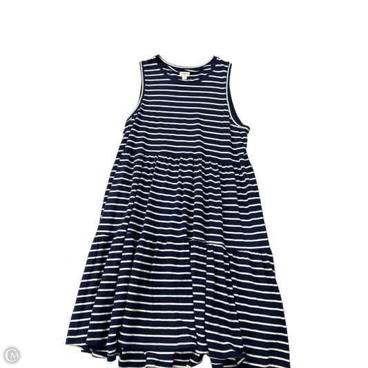 Dress Casual Midi By J. Crew In Striped Pattern, Size: L