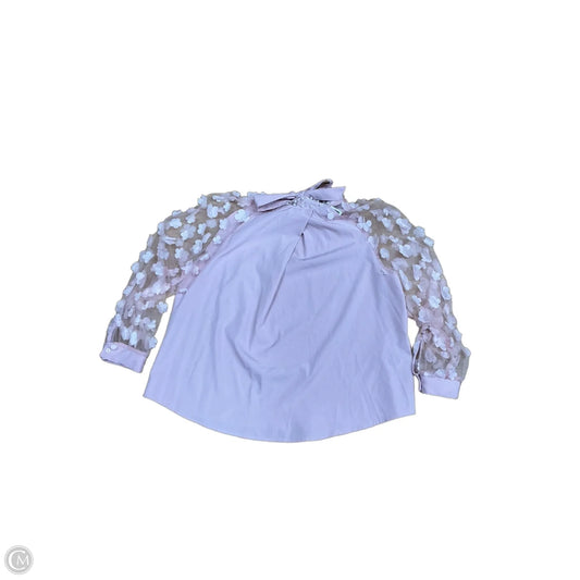 Top Long Sleeve By Shein In Pink, Size: 1x