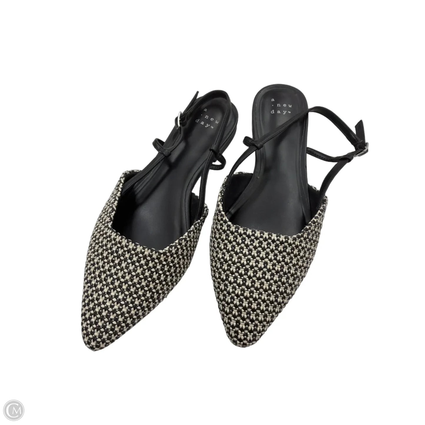 Shoes Flats By A New Day In Black & Cream, Size: 6.5