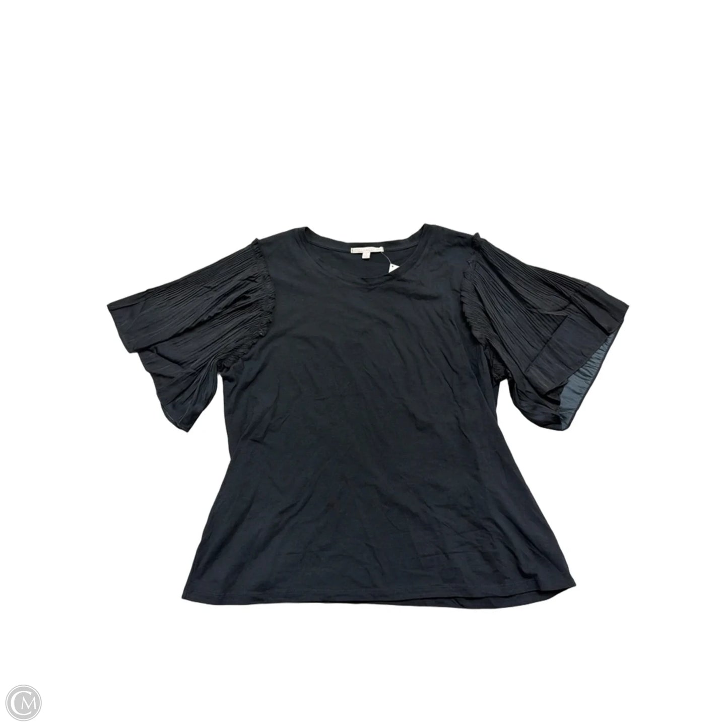 Top Short Sleeve By Clothes Mentor In Black, Size: 1x