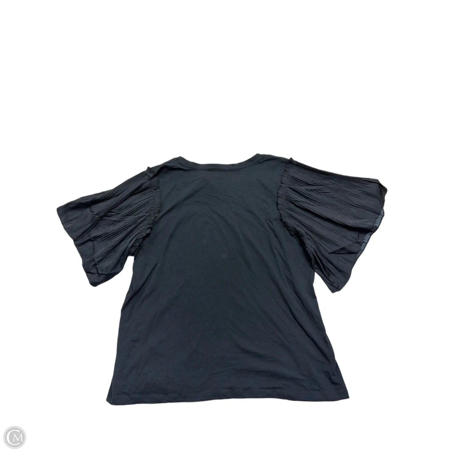 Top Short Sleeve By Clothes Mentor In Black, Size: 1x