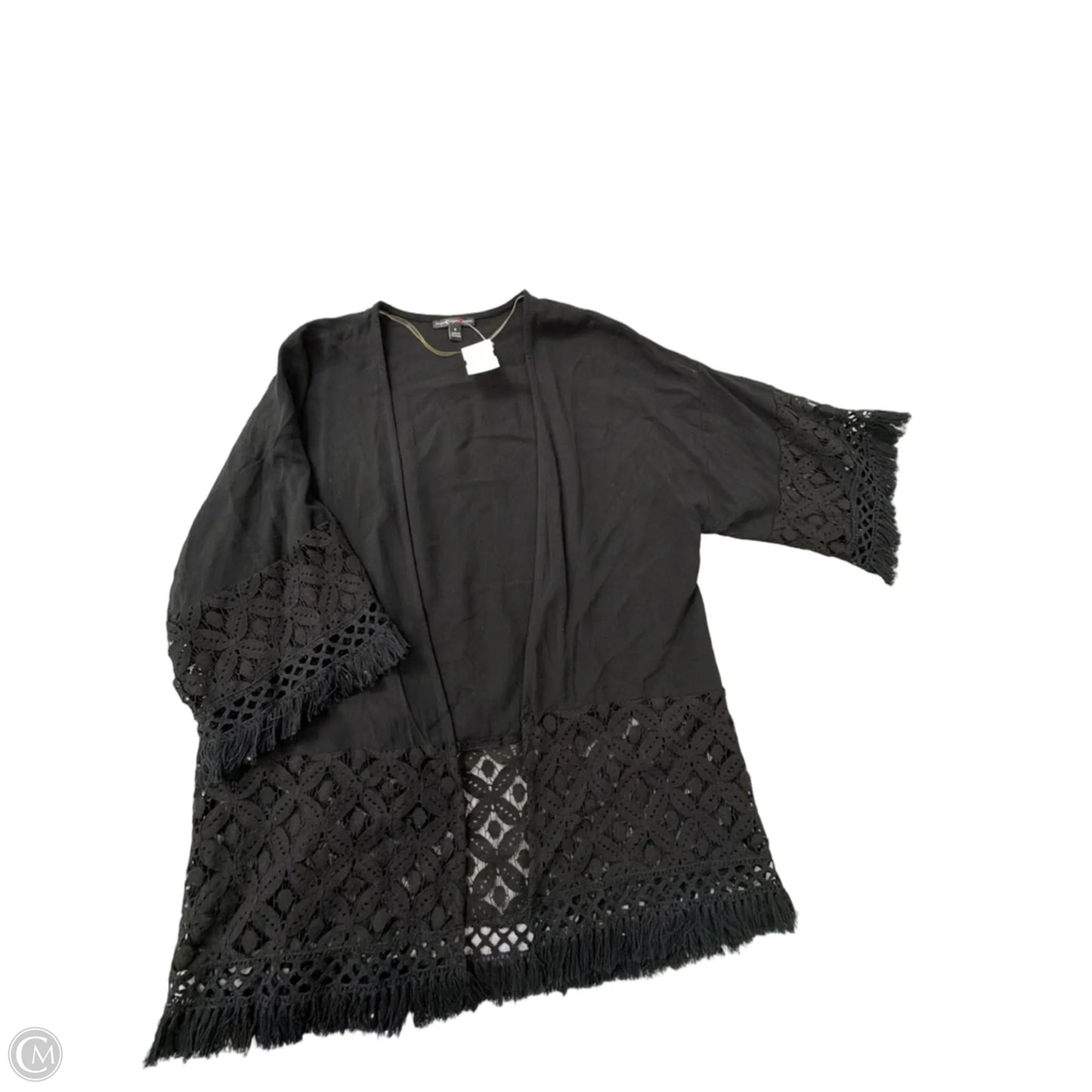 Kimono By Clothes Mentor In Black, Size: S
