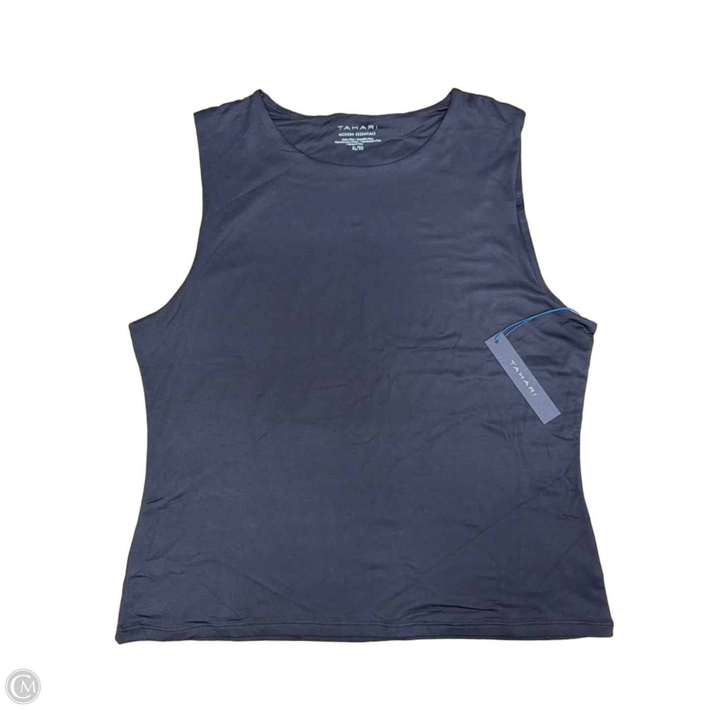 Tank Top By Tahari In Black, Size: Xl