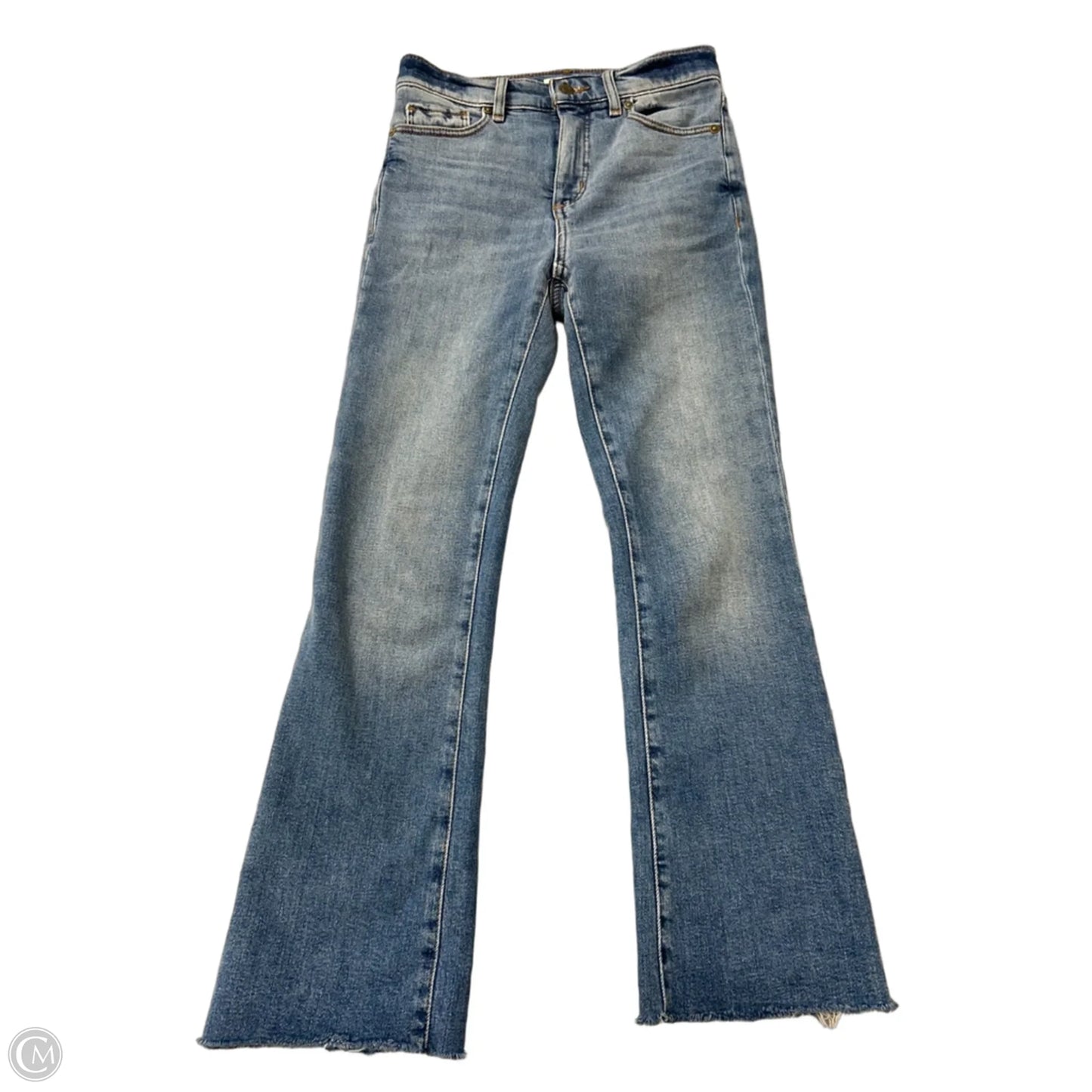 Jeans Cropped By Loft In Blue Denim, Size: 0