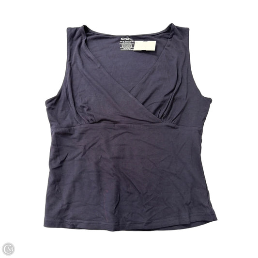 Top Sleeveless By Ogl In Navy, Size: Xl