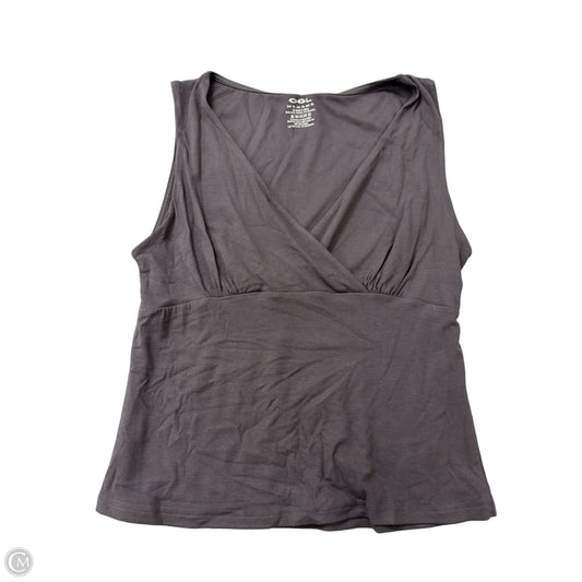 Top Sleeveless By Ogl In Grey, Size: Xl