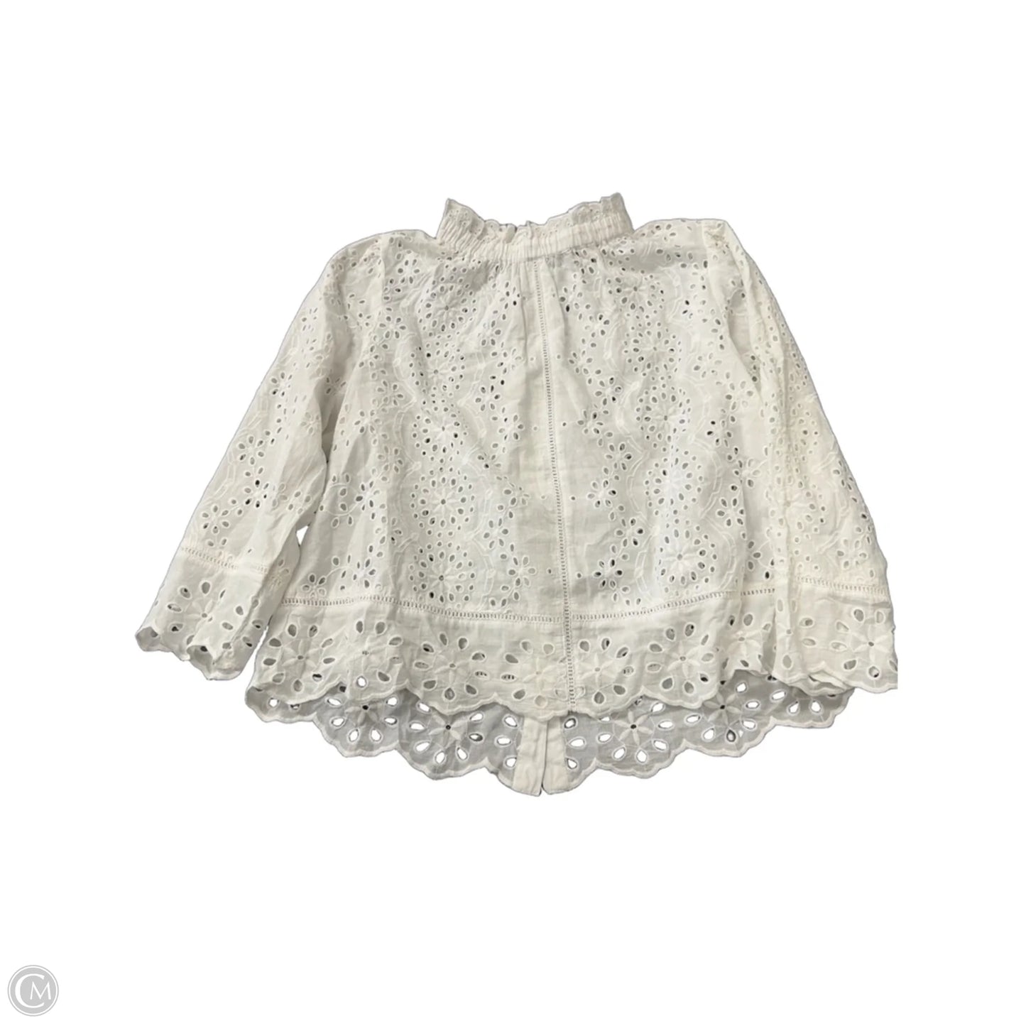 Top 3/4 Sleeve By jennifer & grace In White, Size: S