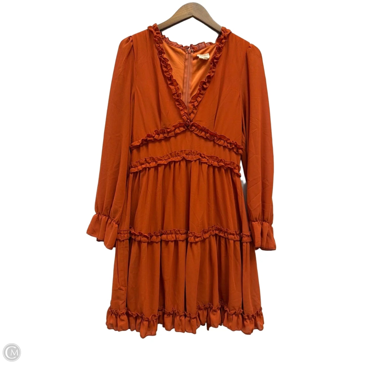 Dress Casual Short By Bibi In Orange, Size: L
