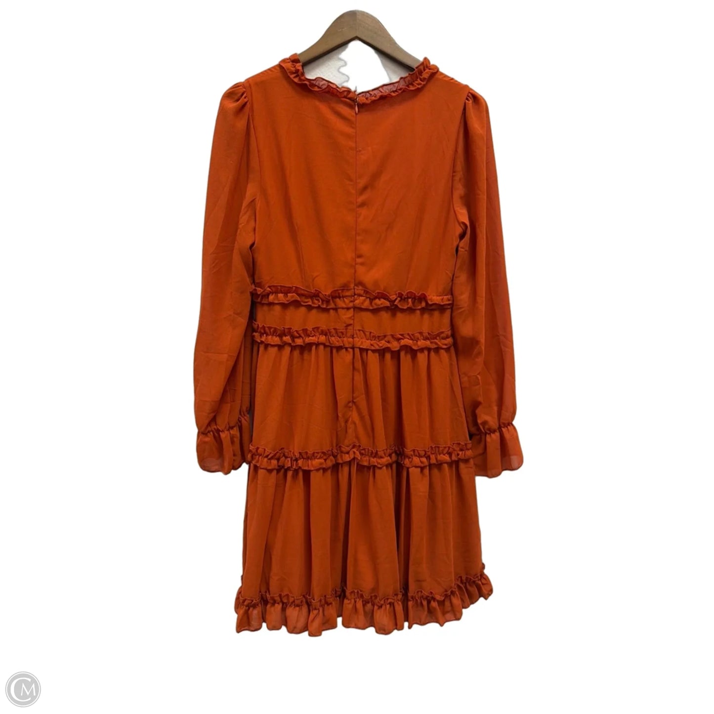 Dress Casual Short By Bibi In Orange, Size: L