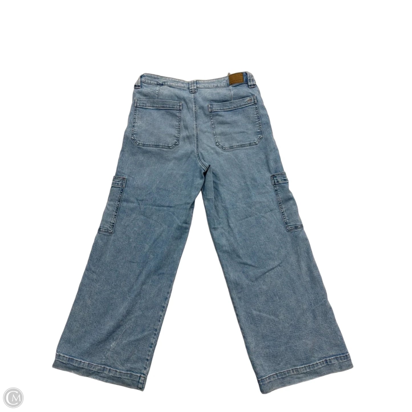 Jeans Wide Leg By American Eagle In Blue Denim, Size: 12