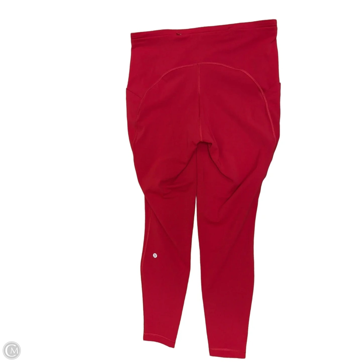 Athletic Leggings By Lululemon In Red, Size: L