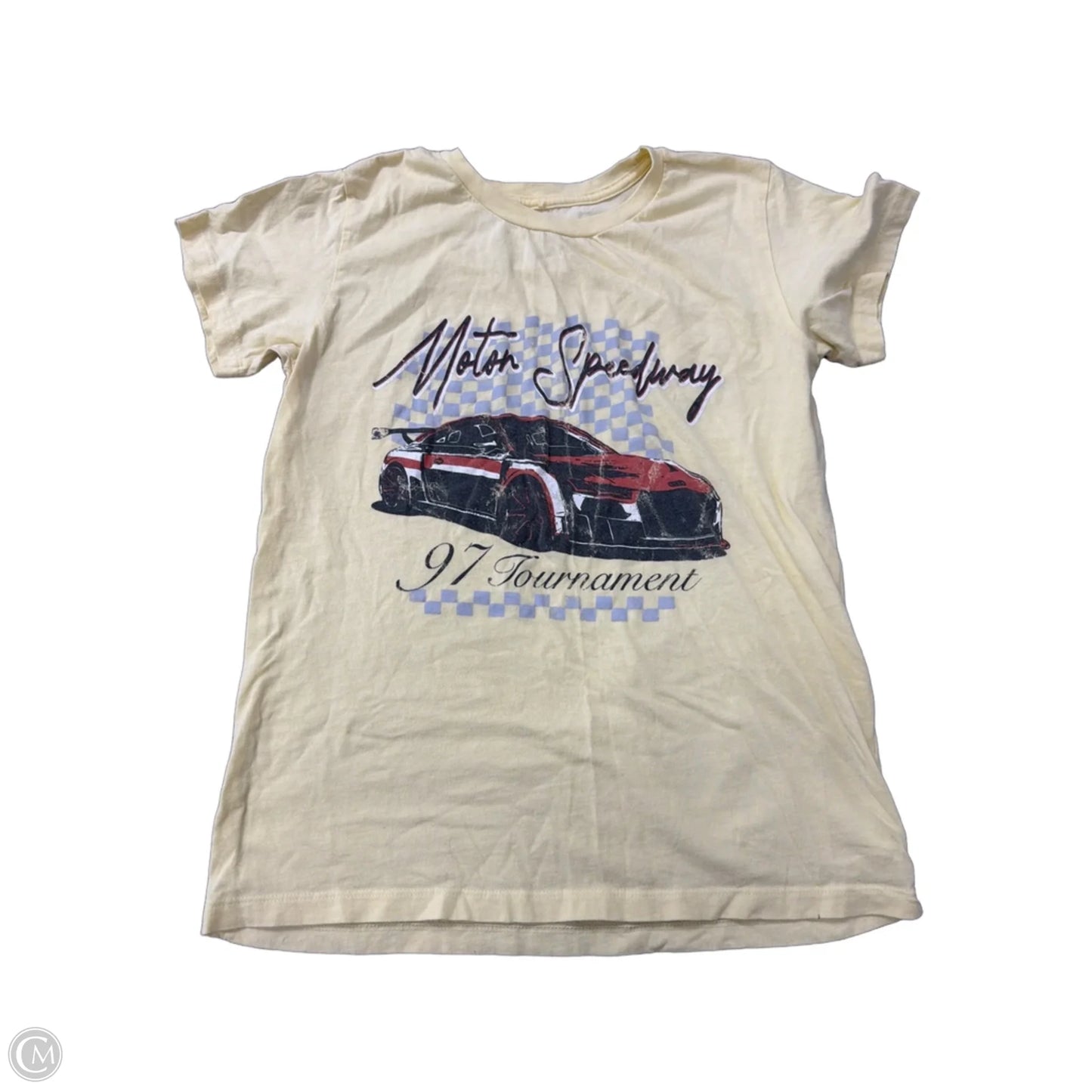 Top Short Sleeve By Desert Dreamer In Yellow, Size: M
