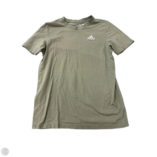 Top Short Sleeve By Adidas In Green, Size: L