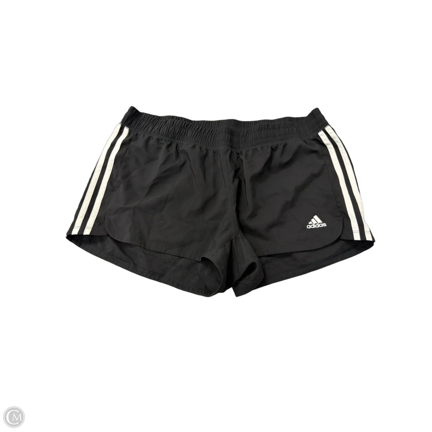 Athletic Shorts By Adidas In Black & White, Size: L