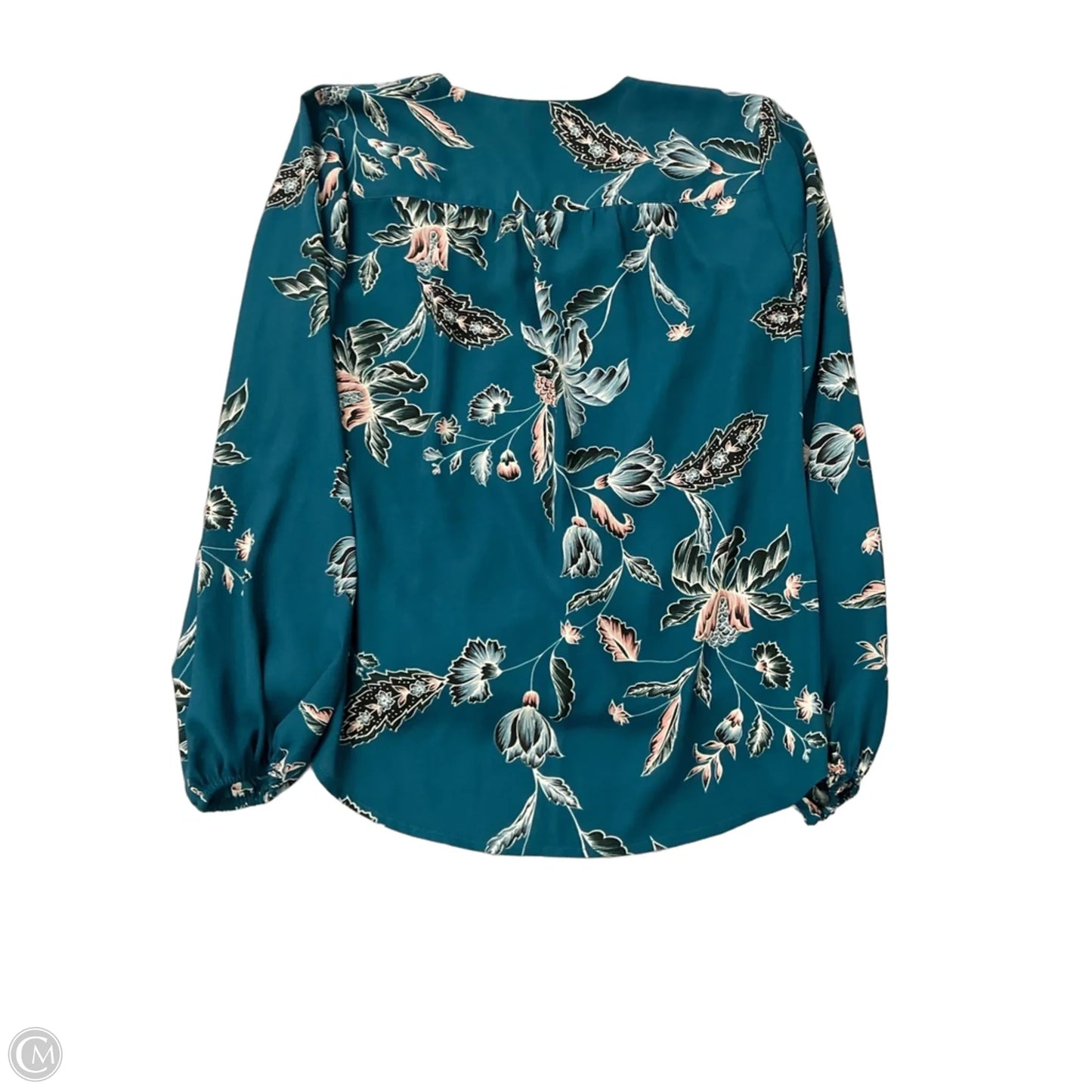 Top Long Sleeve By Inc In Blue, Size: S