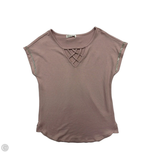 Top Short Sleeve By 89th And Madison In Purple, Size: S