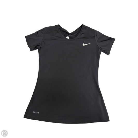 Athletic Top Short Sleeve By Nike Apparel In Black, Size: L