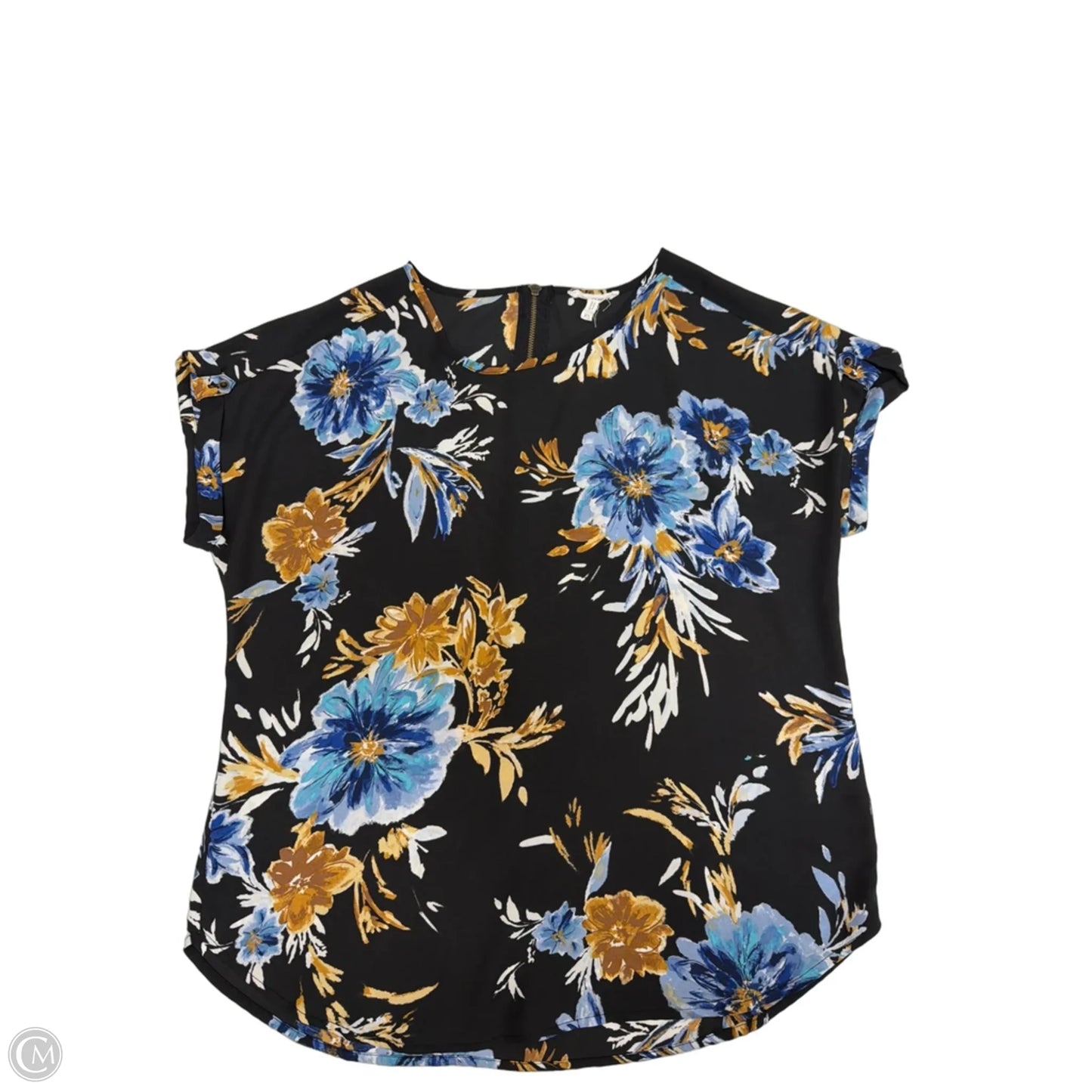 Top Short Sleeve By Maurices In Floral Print, Size: Xs