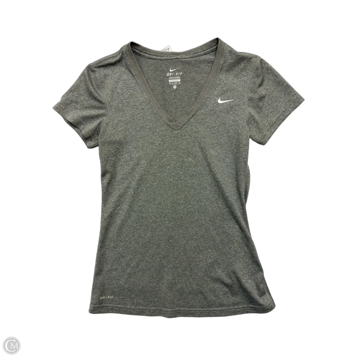 Athletic Top Short Sleeve By Nike Apparel In Grey, Size: Xs