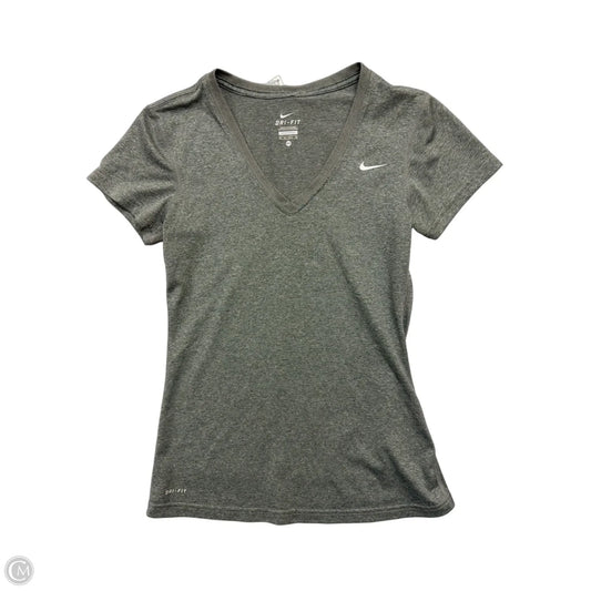 Athletic Top Short Sleeve By Nike Apparel In Grey, Size: Xs