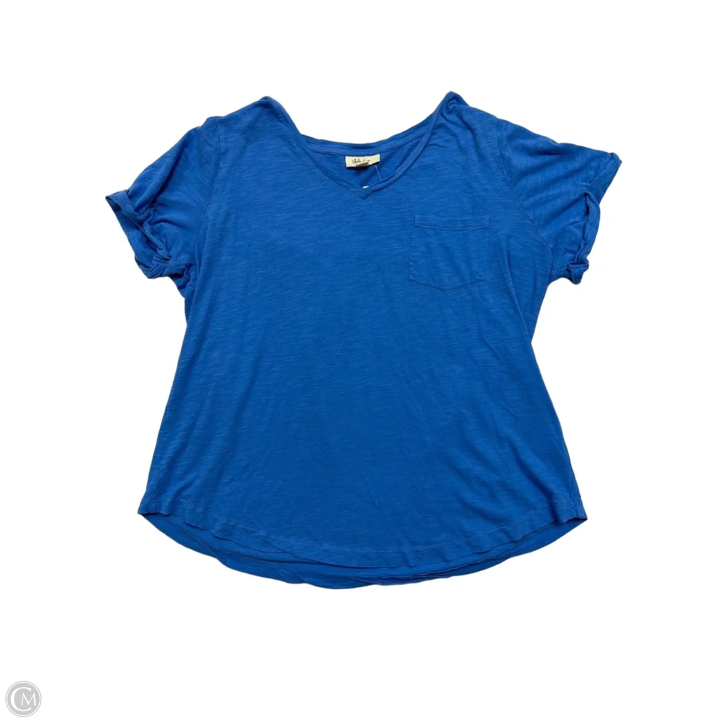 Top Short Sleeve By Style And Company In Blue, Size: 1x