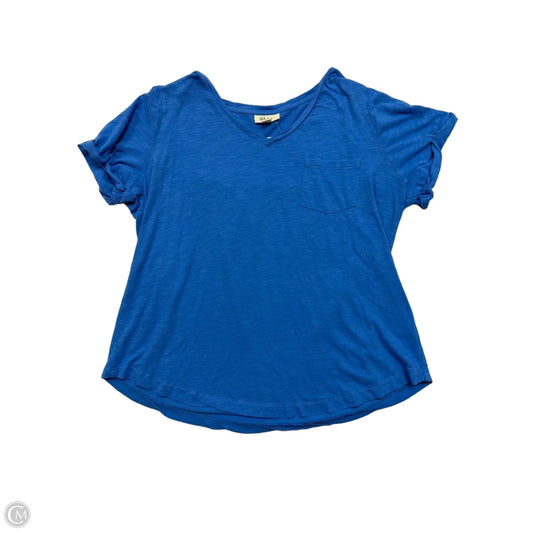 Top Short Sleeve By Style And Company In Blue, Size: 1x